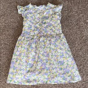 Gap Kids 100% cotton purple and yellow causal sun dress size 7/8